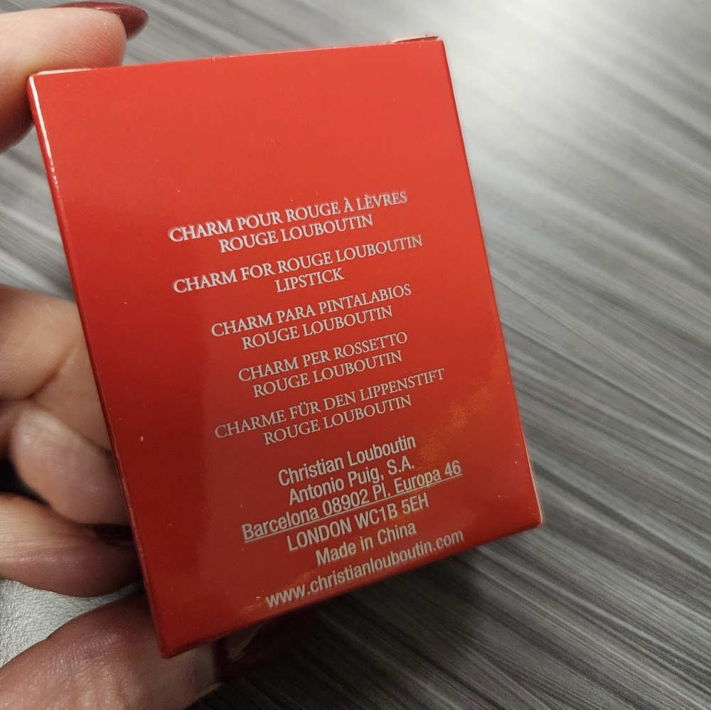 NIP Christian Louboutin Charm; Pour Rouge A Levres Rouge Louboutin - Picture 5 of 8
